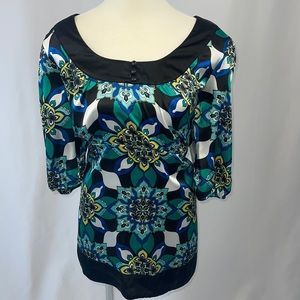 Lane Bryant scoop neck, 3/4 sleeve tunic - 14/16